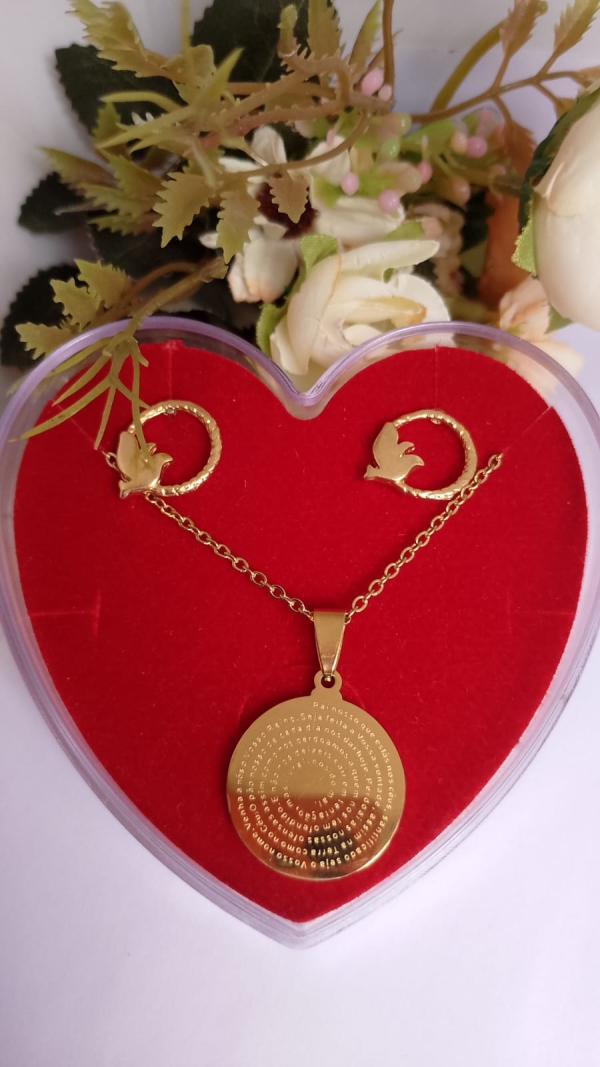Conjunto mandala oração do Pai Nosso.