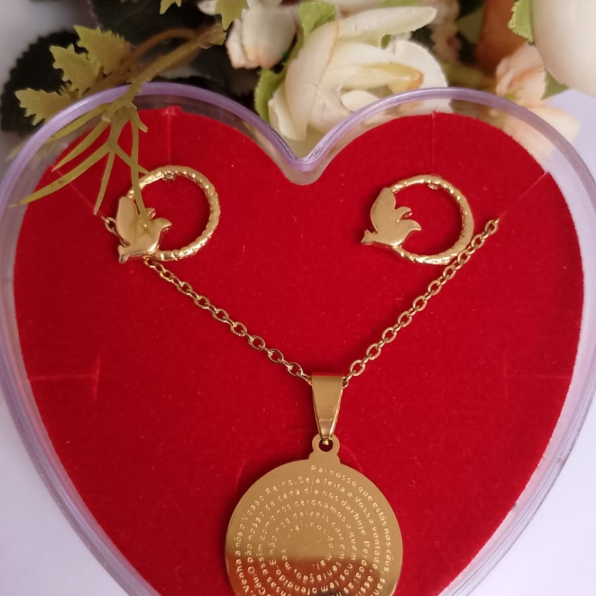 Conjunto mandala oração do Pai Nosso.
