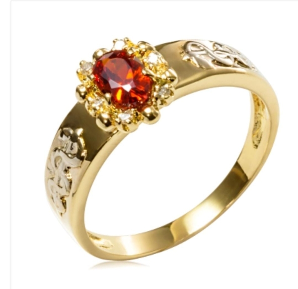 Anel formatura ouro 18k