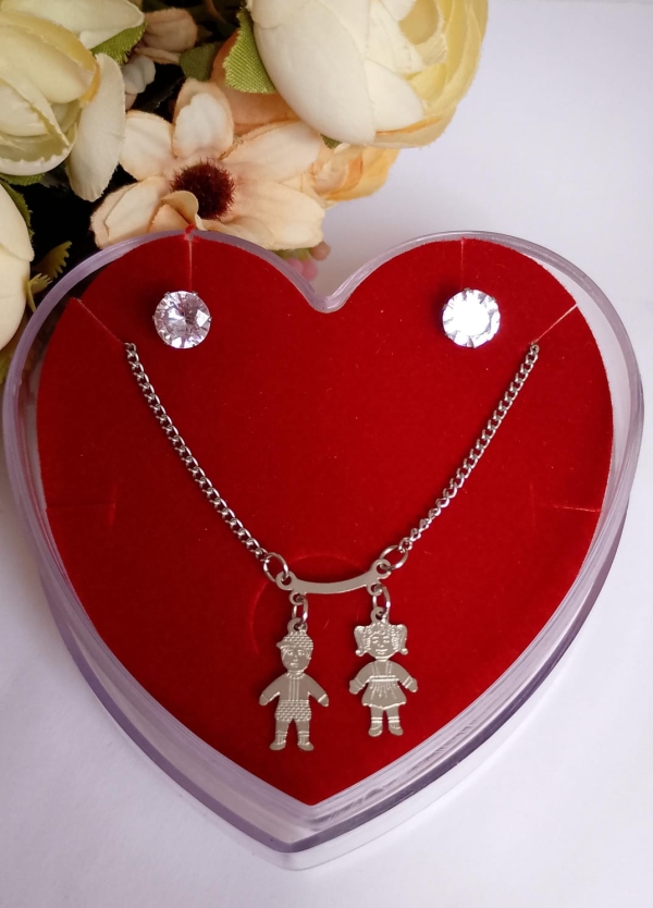 Conjunto, casal filhos.