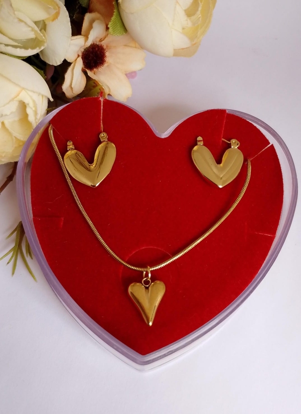 Conjunto corações minimalistas