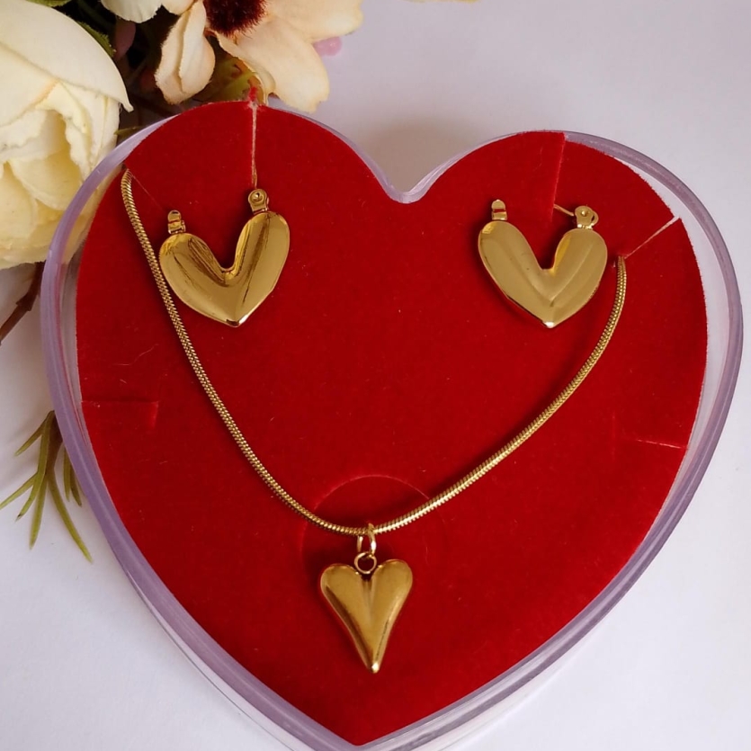 Conjunto corações minimalistas