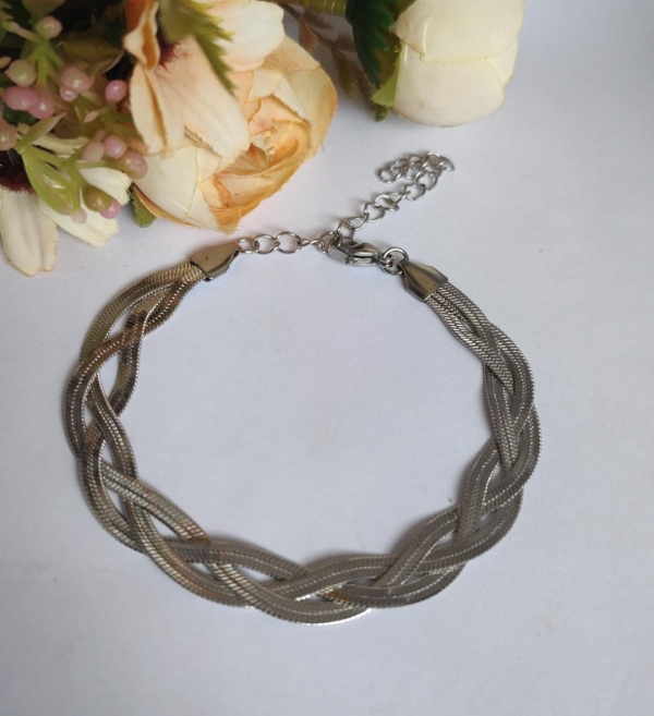 Pulseira fita trancada