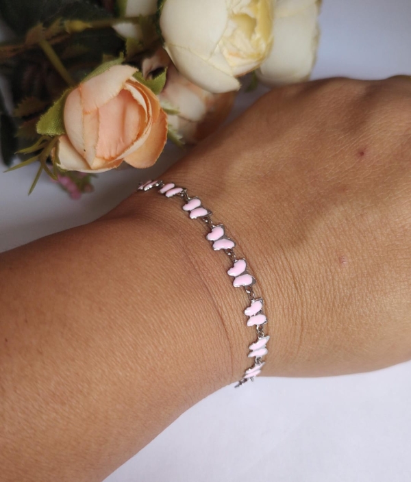 Pulseira borboletas em aço inoxidável - Image 2