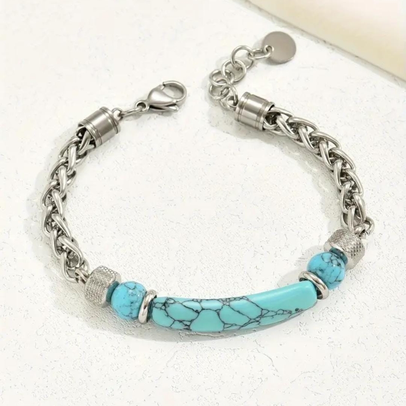 Pulseira vintage turquesa
